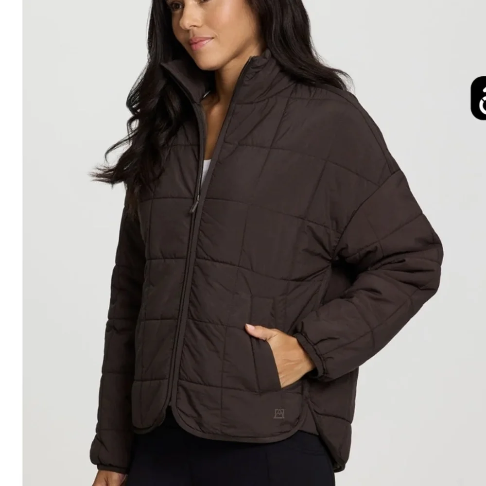 Avalanche Women's Dark Brown Quilted Puffer Jacket - Picture 3 of 6